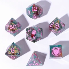 Interstellar Vortex Captured Magic Sharp Resin Dice